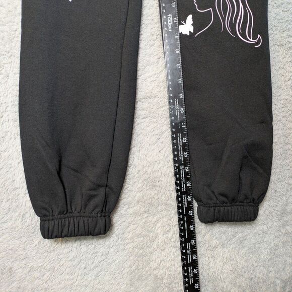 Wicked Elphaba Glinda Embroidered Sequins Black Jogger Sweatpants XXS NWT - Picture 5 of 9